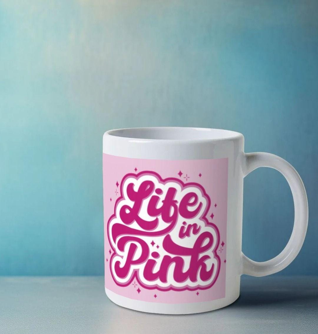 Life In Pink Eco Mug β Rosy Vibes Only