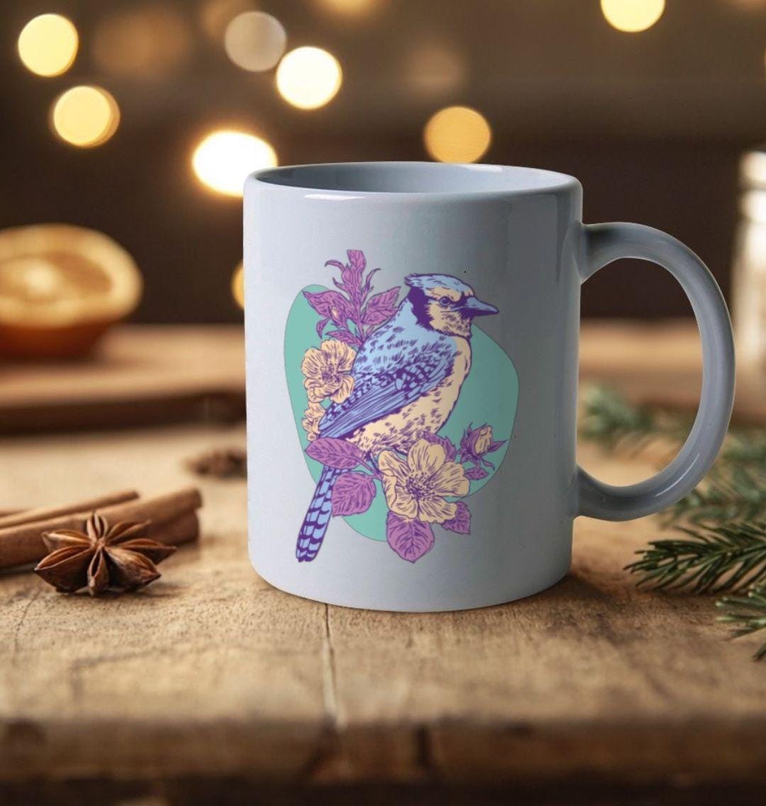 Blossom Chirp Eco Mug β Springtime In Every Sip