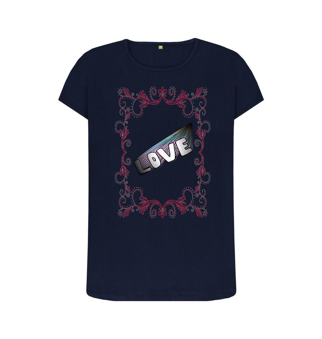 Valentines Collection: Chic Planet By Kat Wells Women's Crew Neck Tee