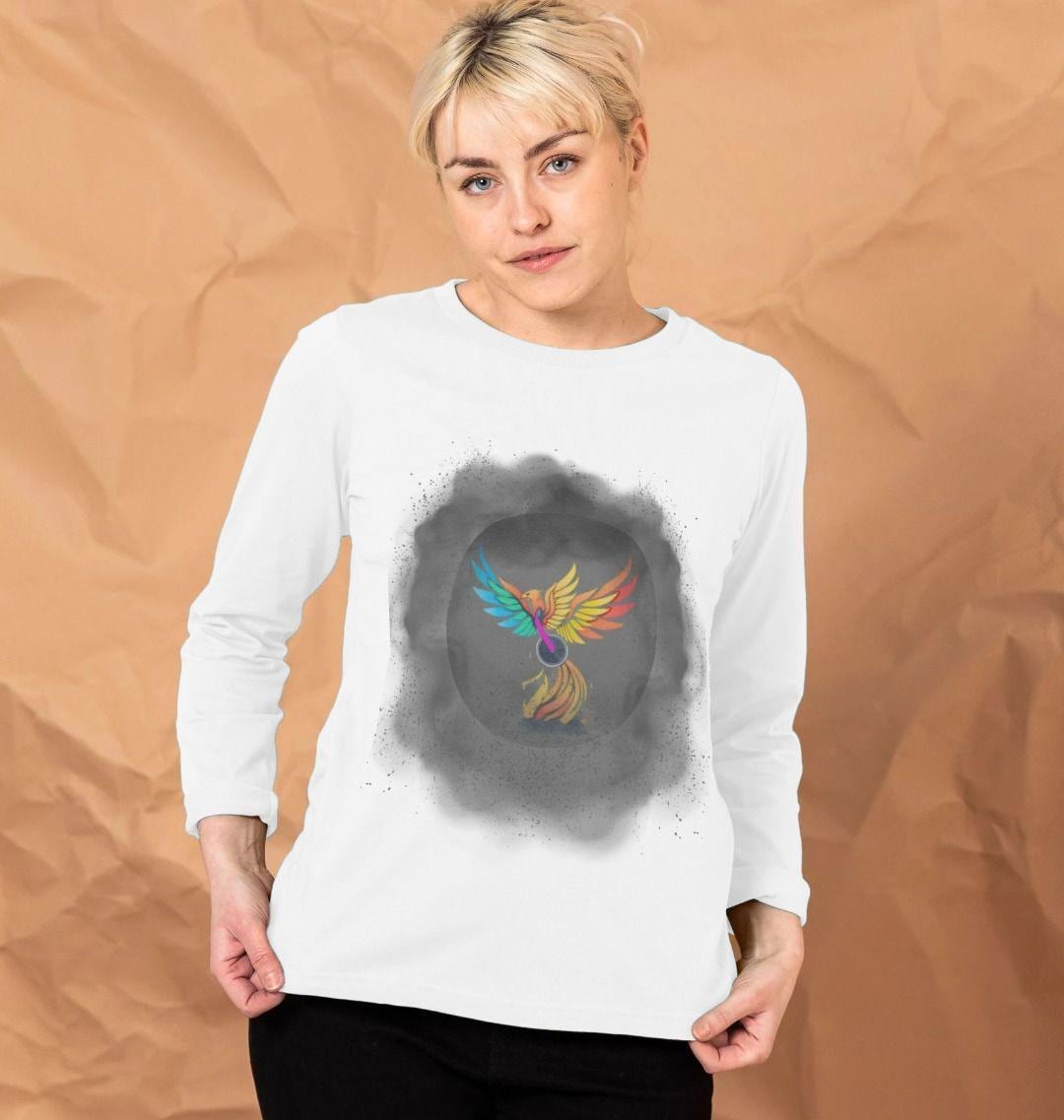 Rise In Strength With The Phoenix Of Unity Long-sleeve Tee