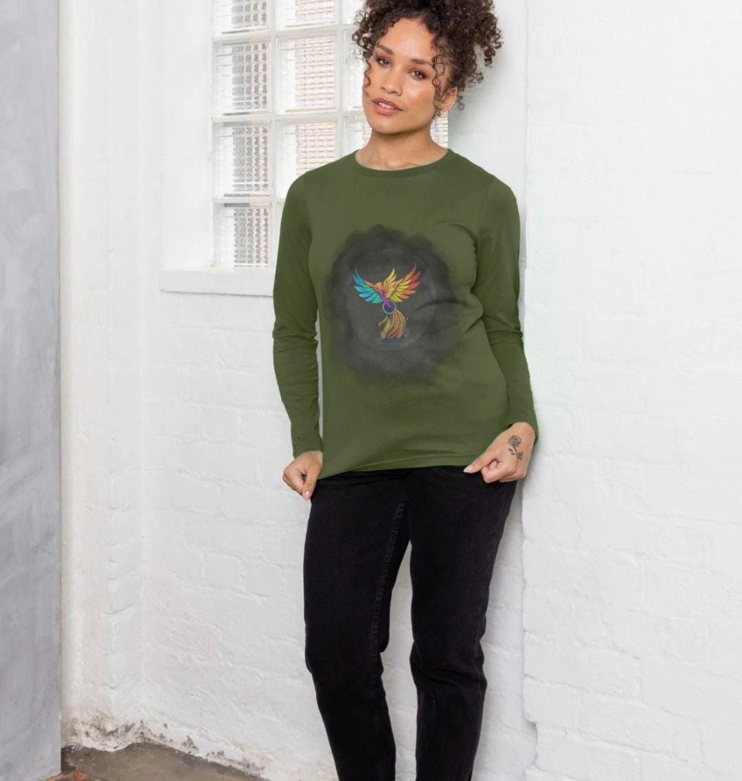Rise In Strength With The Phoenix Of Unity Long-sleeve Tee