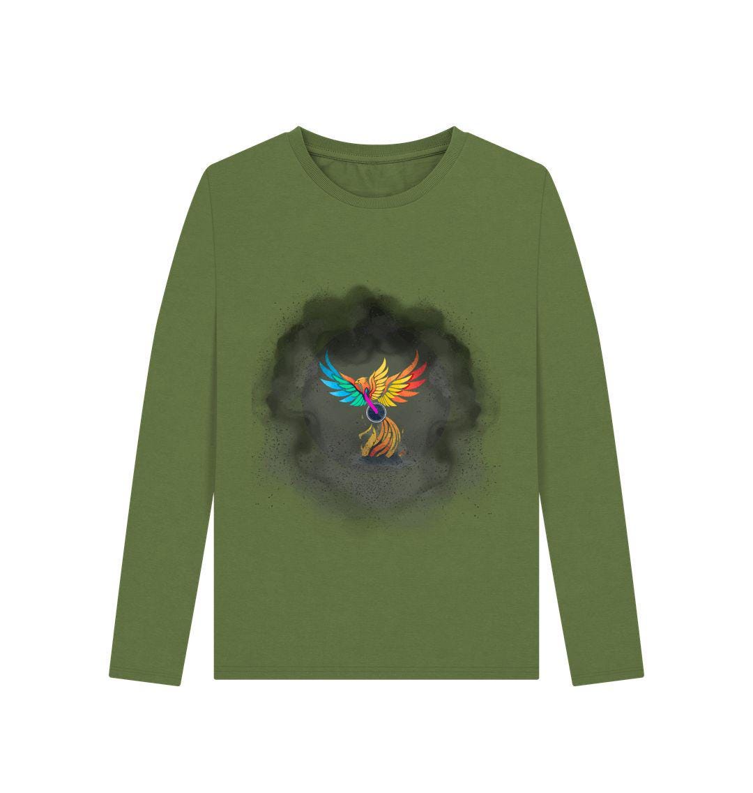 Rise In Strength With The Phoenix Of Unity Long-sleeve Tee
