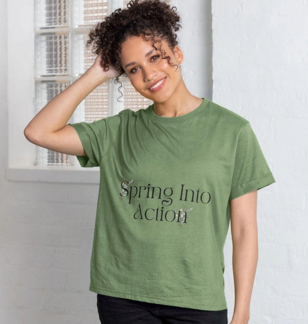 Women's Bloom With Power Tee – Grow Confidence Sustainably