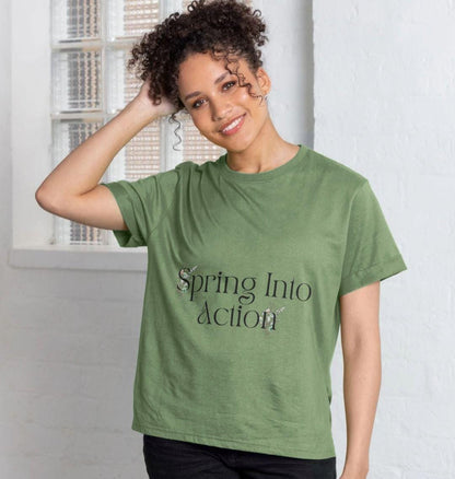 Women's Bloom With Power Tee – Grow Confidence Sustainably
