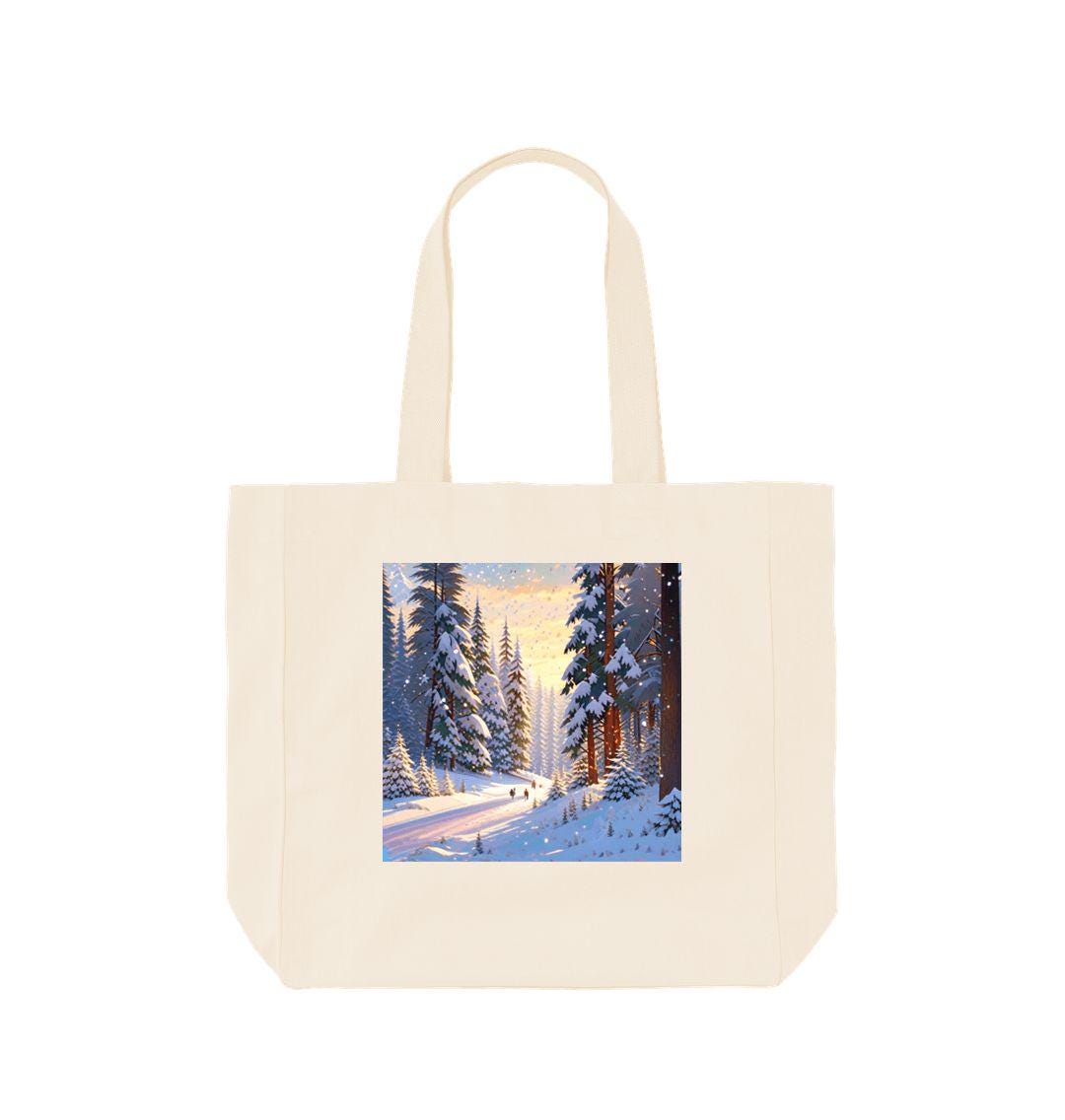 Golden Dawn Forest Tote – Nature-inspired Utility