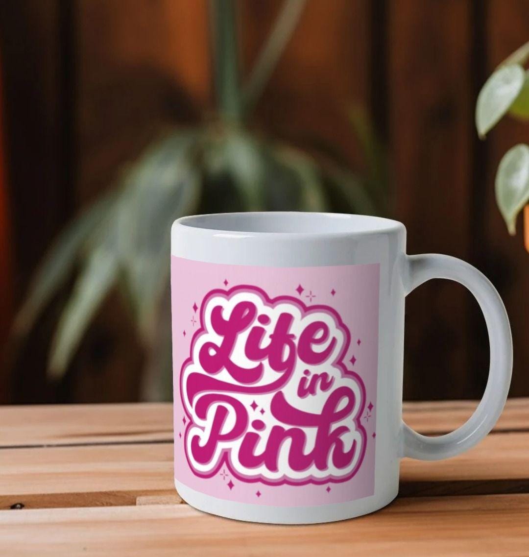 Life In Pink Eco Mug – Rosy Vibes Only
