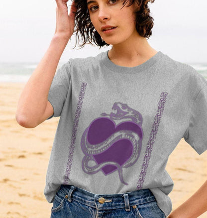 Women's Purplo Heartbeat Tee – Passion In Every Thread