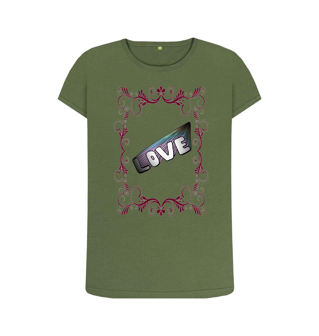 Valentines Collection: Chic Planet By Kat Wells Women's Crew Neck Tee