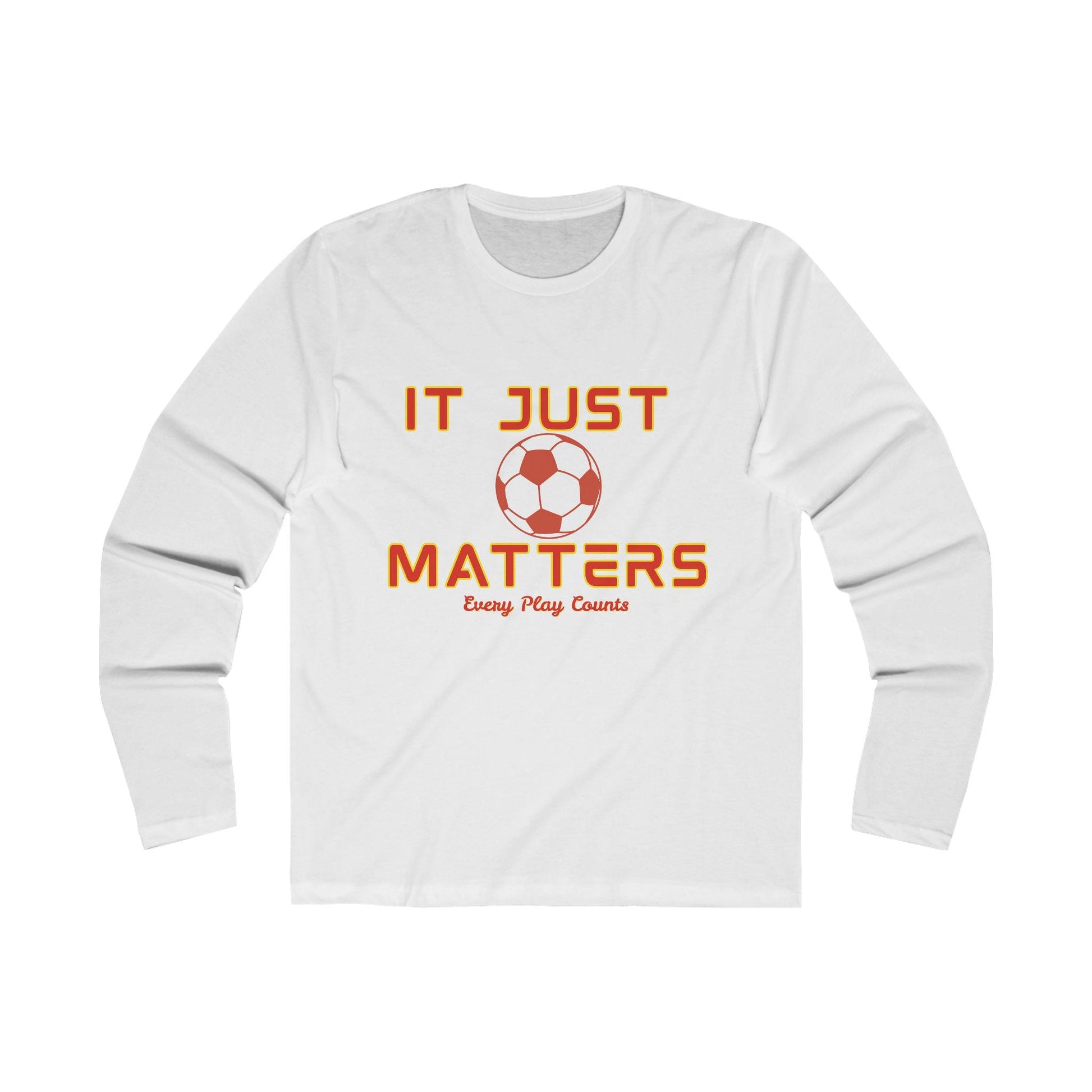 It Just Matters Football Tee Red & Gold Edition