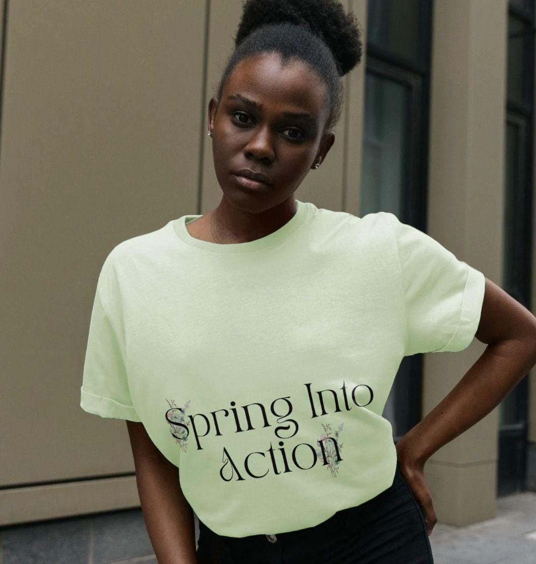 Women's Bloom With Power Tee – Grow Confidence Sustainably