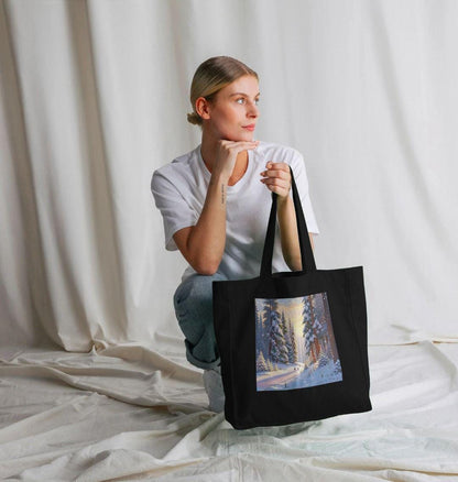 Golden Dawn Forest Tote – Nature-inspired Utility