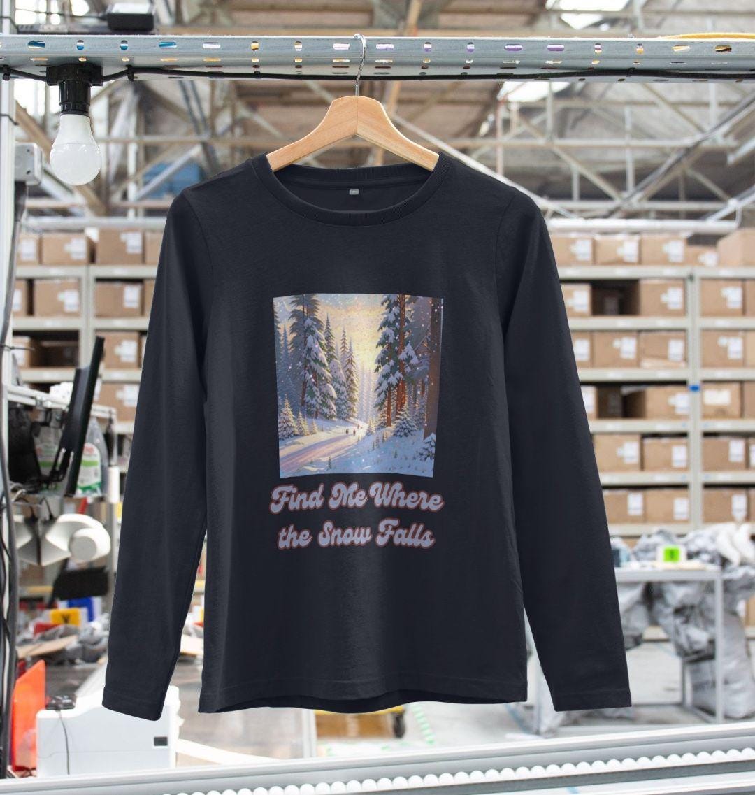 Women's Snowfall Escape Long Sleeve – Winter Style, Eco Soul