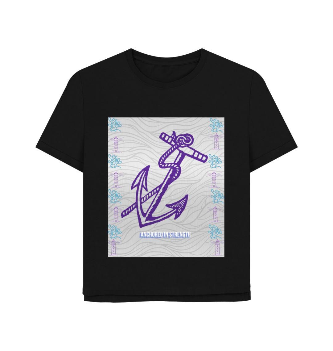 Women's Oceanwhisper Tee – Anchored In Strength, Styled For Impact