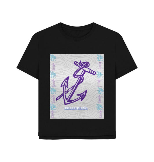 Women's Oceanwhisper Tee – Anchored In Strength, Styled For Impact