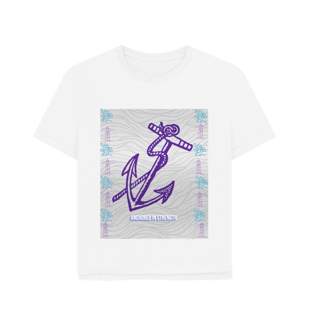 Women's Oceanwhisper Tee – Anchored In Strength, Styled For Impact