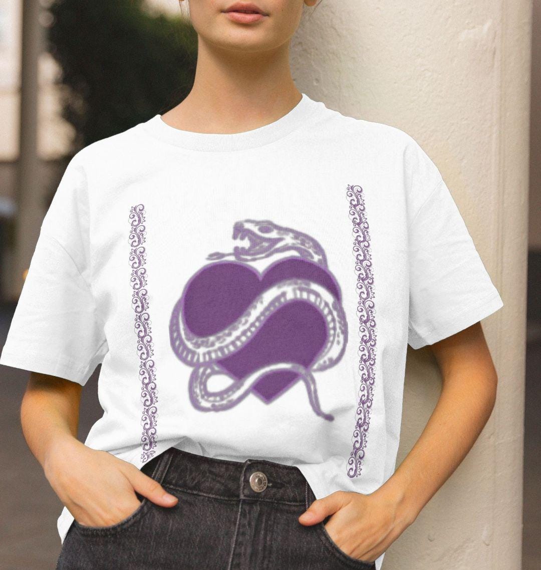 Women's Purplo Heartbeat Tee – Passion In Every Thread