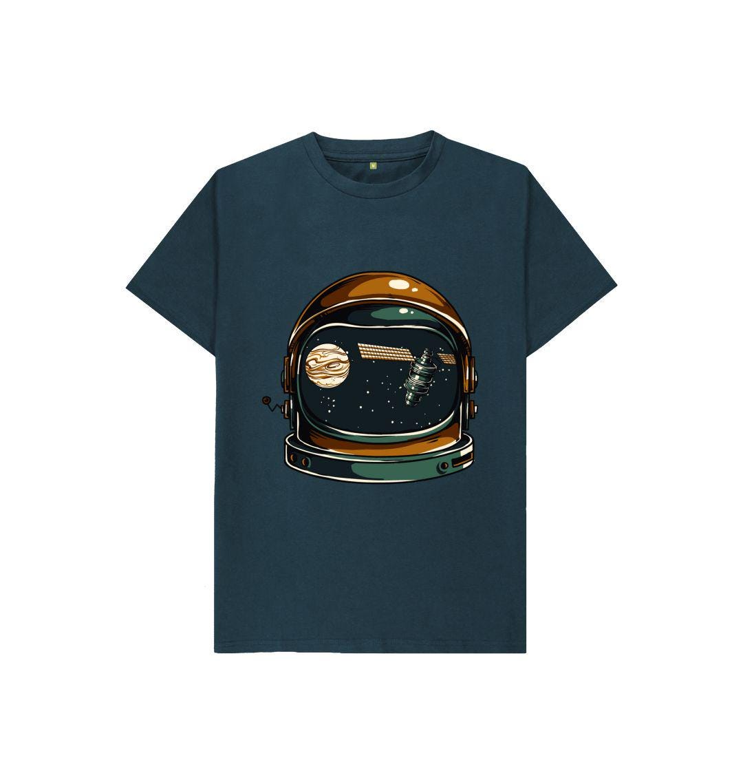 Chic Planet By Kat Wells Astronaut Helmet Boys Basic T-shirt