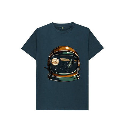 Chic Planet By Kat Wells Astronaut Helmet Boys Basic T-shirt
