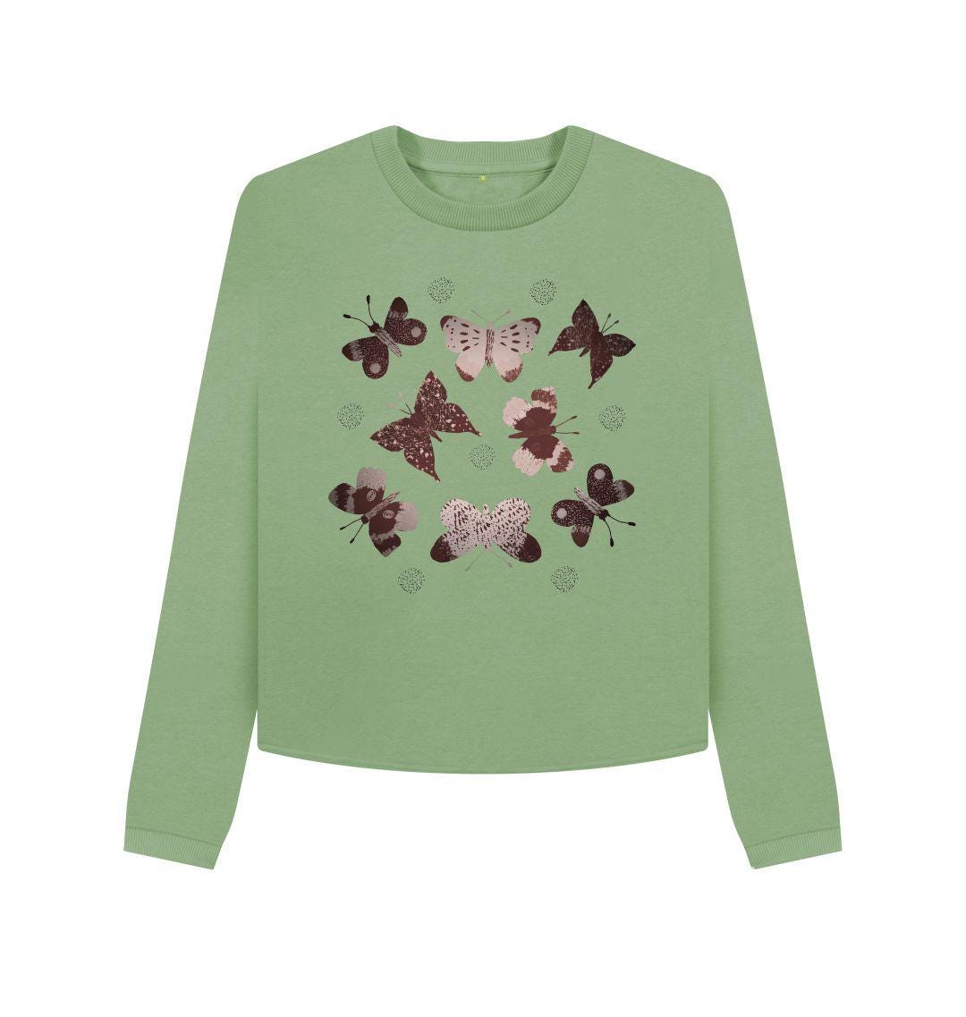 Chic Planet By Kat Wells Women's Butterflies Boxy Jumper