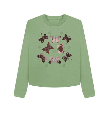 Chic Planet By Kat Wells Women's Butterflies Boxy Jumper