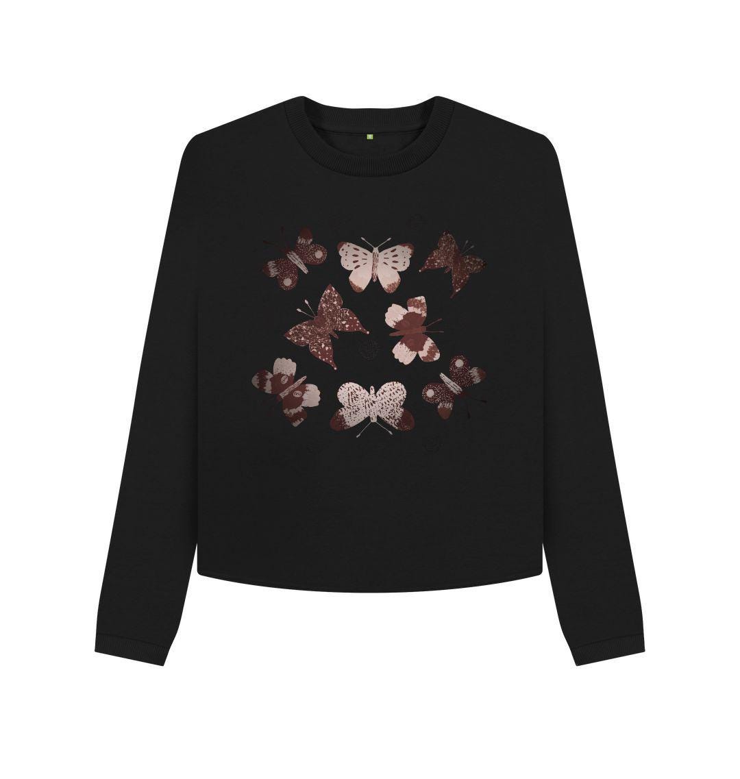 Chic Planet By Kat Wells Women's Butterflies Boxy Jumper
