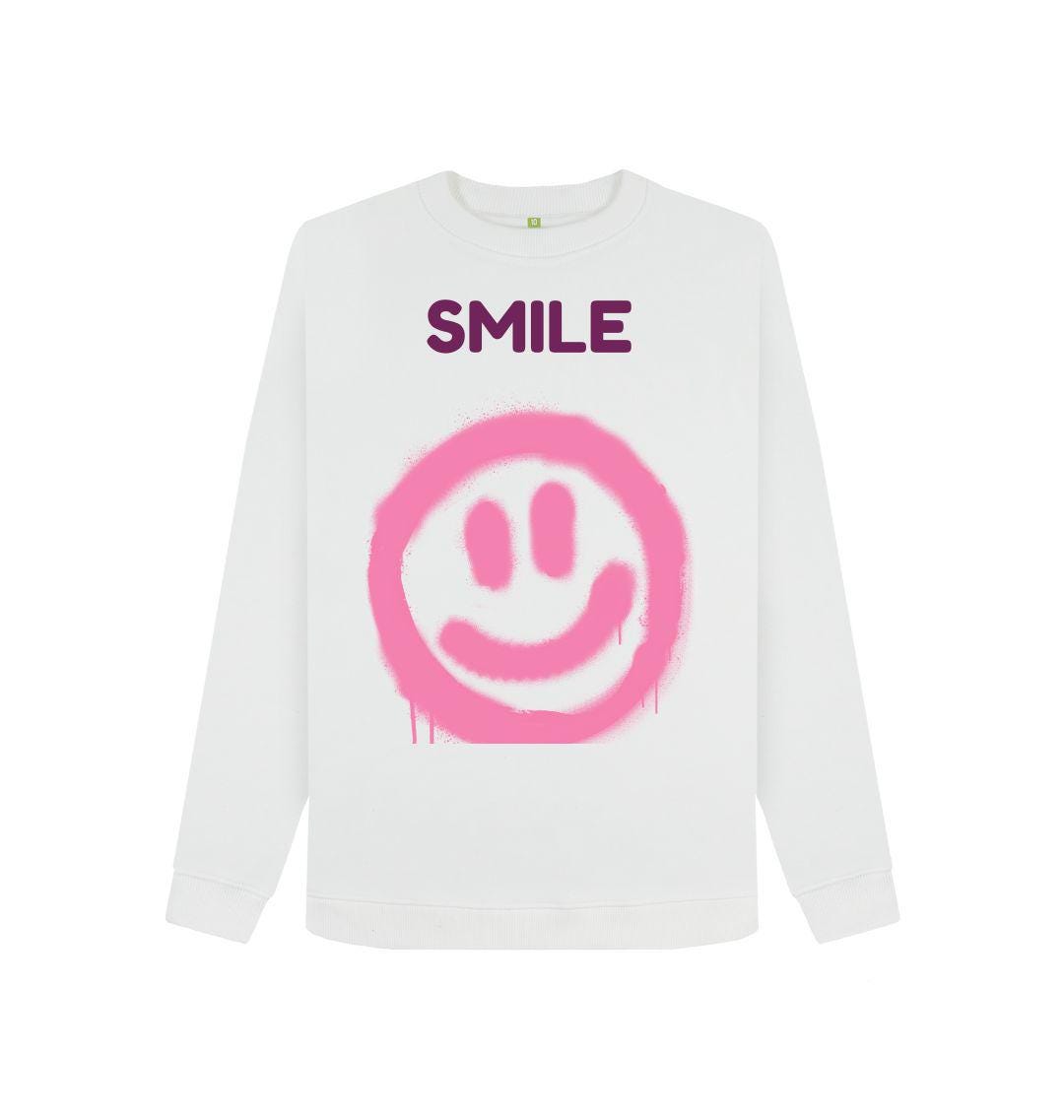 Chic Planet By Kat Wells Smile Women's Crewneck Jumper