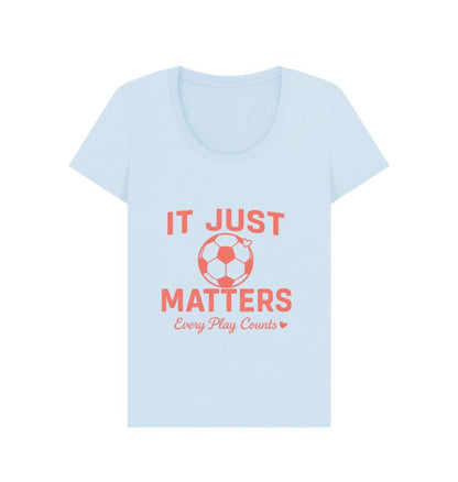 It Just Matters Women’s Relaxed Fit Tee – Empowering Football Graphic Shirt