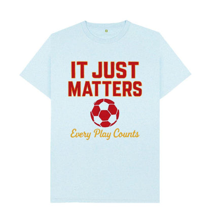 It Just Matters Men’s Remill T-shirt – Football Graphic Tee In Recycled Organic Cotton