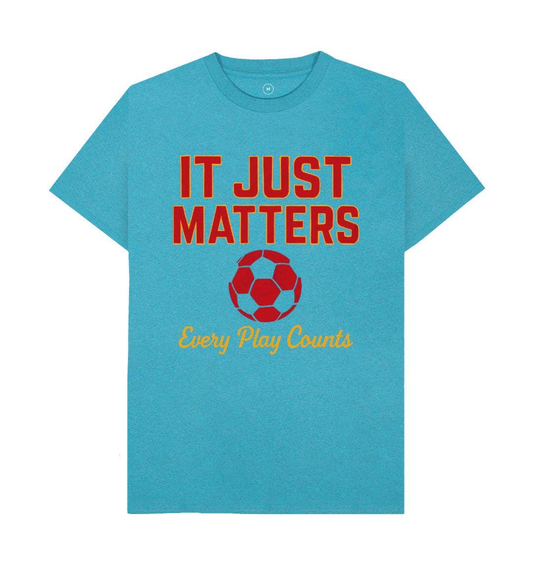 It Just Matters Men’s Remill T-shirt – Football Graphic Tee In Recycled Organic Cotton