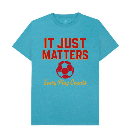 It Just Matters Men’s Remill T-shirt – Football Graphic Tee In Recycled Organic Cotton