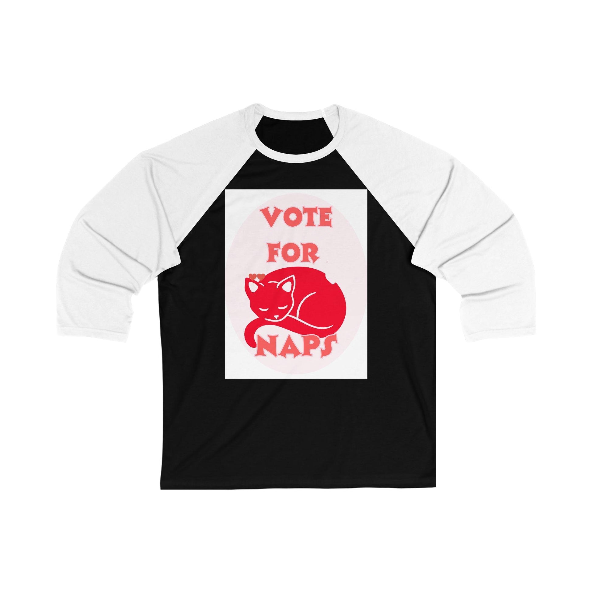 Vote for Naps Tee - Funny Baseball Shirt for Nap Lovers | Soft Cotton-Poly Blend