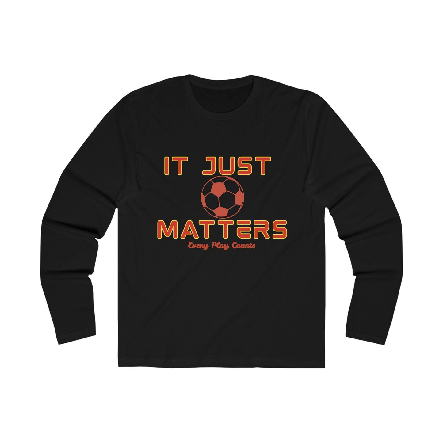 It Just Matters Football Tee Red & Gold Edition