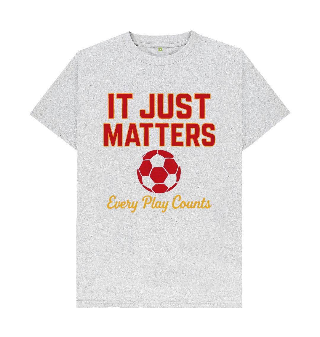 It Just Matters Men’s Remill T-shirt – Football Graphic Tee In Recycled Organic Cotton