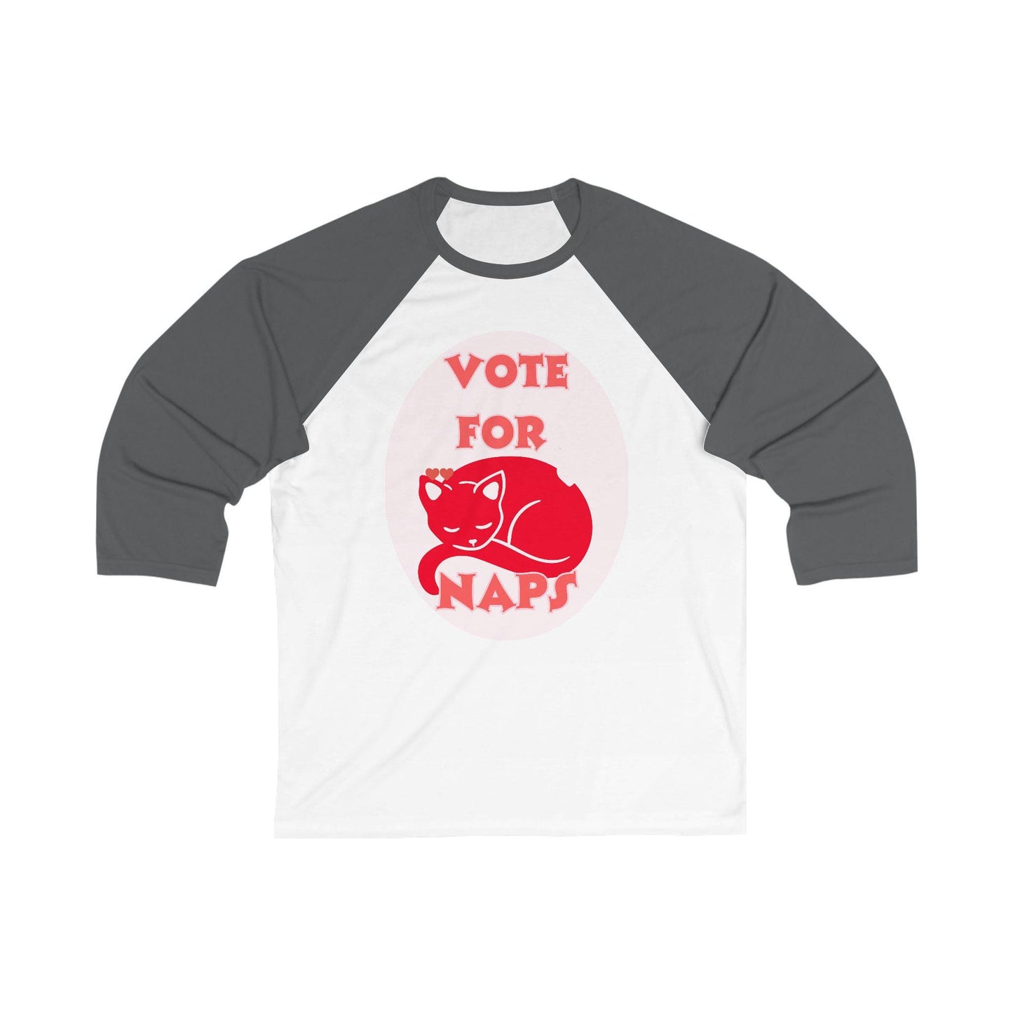 Vote for Naps Tee - Funny Baseball Shirt for Nap Lovers | Soft Cotton-Poly Blend