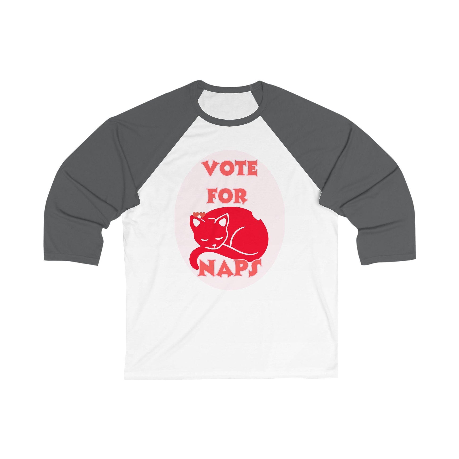 Vote for Naps Tee - Funny Baseball Shirt for Nap Lovers | Soft Cotton-Poly Blend